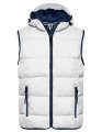Heren Bodywarmer Daiber JN1076 Wit-Navy